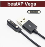 HexaGear Magnetic Charging Cable 0.6 m beatXP Vega Watch Charging Cable (Compatible with beatXP Vega Charging Cable, BXSO2004, DO NOT WORK ANY OTHER SMART WATCH, Black, One Cable) - Image 2