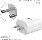 boAt 18W Power WCD QC3A Charger combo (Type C ) (White, Cable Included) - Image 2