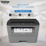 brother DCP-L2520D IND Multi-function Monochrome Laser Printer (Borderless Printing) with Auto Duplex Feature (Toner Cartridge) - Image 3