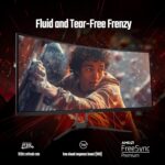 Acer 86.36 cm (34 inch) Curved UWQHD LED Backlit VA Panel Gaming Monitor (ED343CUR UWQHD 120Hz) (AMD Free Sync, Response Time: 1 ms, 120 Hz Refresh Rate)
