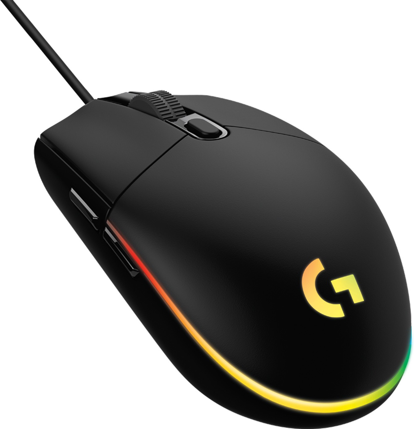 Logitech G102 Light Sync / Adj DPI Upto 8000, 6 Programmable Buttons, RGB Wired Ambidextrous Optical Gaming Mouse