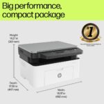 HP MFP 1188A Multi-function Monochrome Laser Printer (Toner Cartridge, 4 Ink Bottles Included) - Image 2