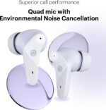 Noise Buds VS102 Neo with 40 Hrs Playtime, Environmental Noise Cancellation, Quad Mic Bluetooth (Soft Lilac, True Wireless) - Image 3