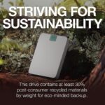 Seagate 5 TB External Hard Disk Drive (HDD) with 5 TB Cloud Storage (Pebble Grey) - Image 2