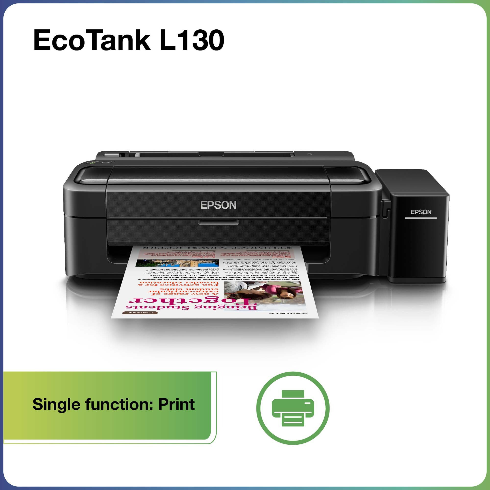 original-imagykmzpxqezu4f-1.jpeg Epson L130 Single Function Inkjet Printer (4 Ink Bottles Included) - Image 1
