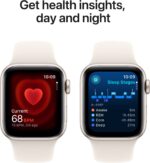 Apple Watch SE 2 GPS 40mm (2nd Gen) Starlight Aluminium with Starlight Sport Band (Starlight Strap, Free Size) - Image 4