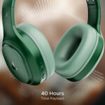 boAt Rockerz 430 w/ Beast Mode(40ms Low Latency),40HRS Playback & 40MM Drivers Bluetooth (Sage Green, On the Ear) - Image 3