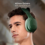 boAt Rockerz 430 w/ Beast Mode(40ms Low Latency),40HRS Playback & 40MM Drivers Bluetooth (Sage Green, On the Ear) - Image 2