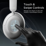boAt Rockerz 650 Pro(2025 Launch), Touch/Swipe Controls, Dolby Audio, 80 Hrs Battery Bluetooth (Silver Frost, On the Ear) - Image 2