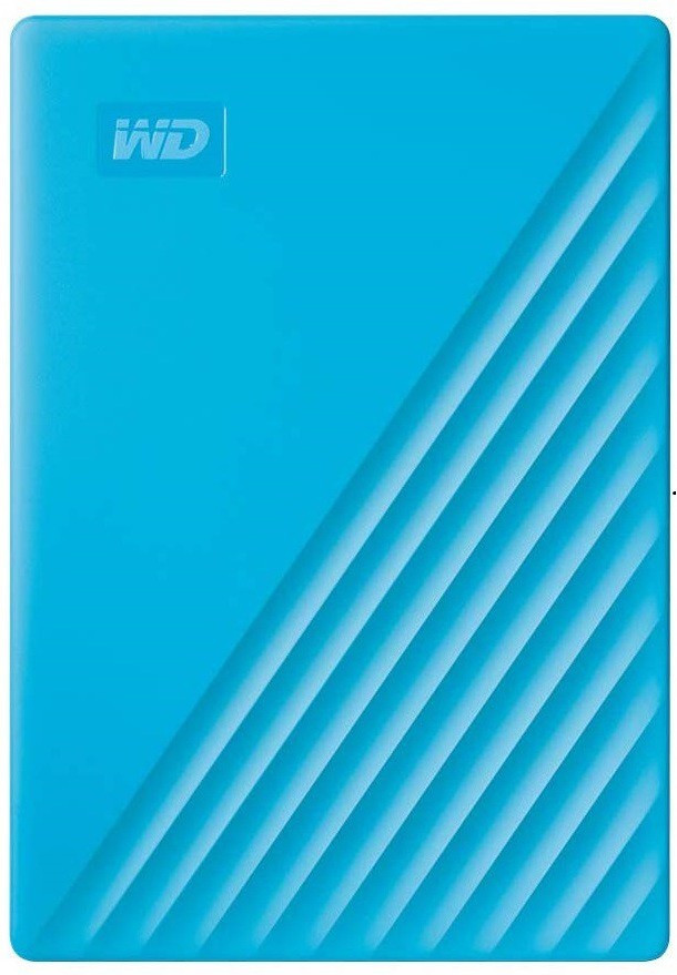 wd-wdbpkj0040bbl-original-imafn6y8qfpznpyd-1.jpeg WD My Passport 2 TB External Hard Disk Drive (HDD) (Blue, Black) - Image 1