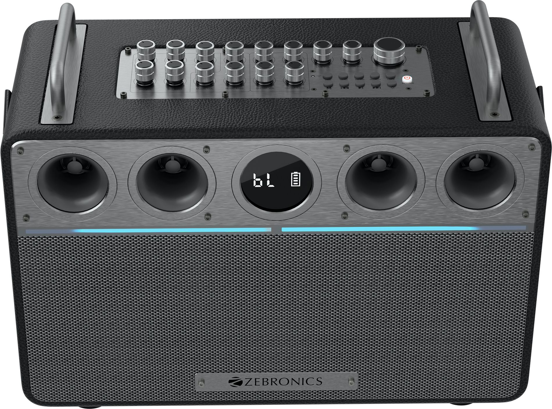 ZEBRONICS StudioXOne (TSPK 102), BTv5.3, 8h playback, Guitar Control, OTG Live Stream 240 W Bluetooth Home Audio Speaker (Black, Stereo Channel)